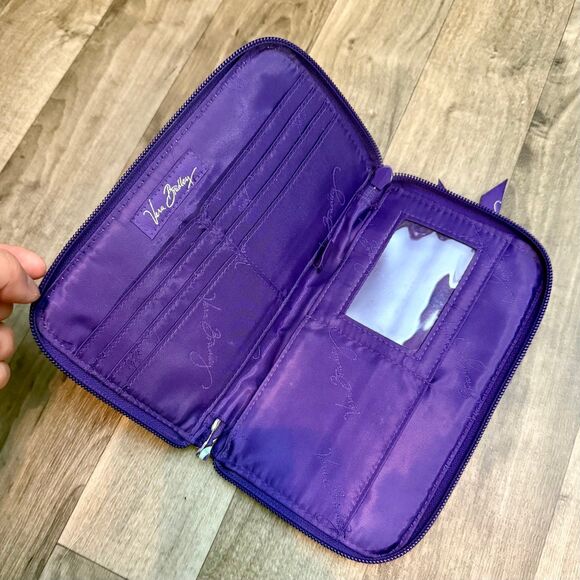 Vera Bradley floral paisley zip wallet - Picture 4 of 5